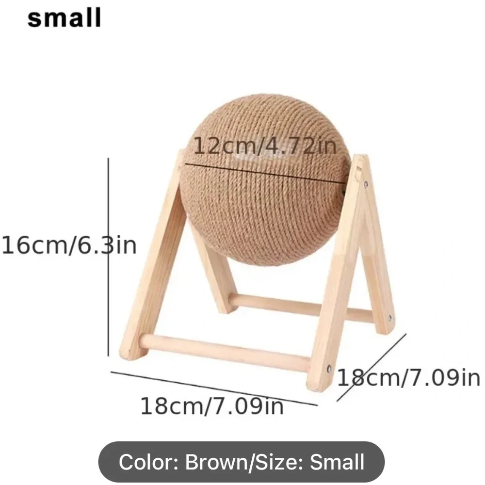 Cat scratch ball toy